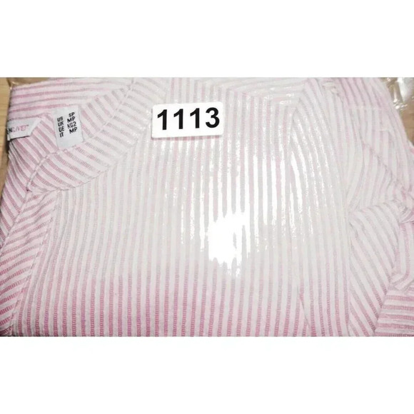 Isaac Mizrahi Women's Short Sleeve Casual T-Shirt Dress Size SP Pink Stripe - Picture 12 of 12